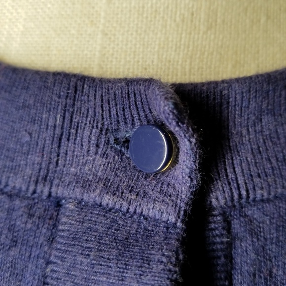 Kate Spade Live Colorfully Purple Cardigan Bow L - Picture 3 of 7